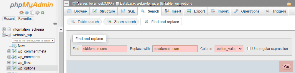 Find and replace