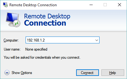 Remote Desktop Connection